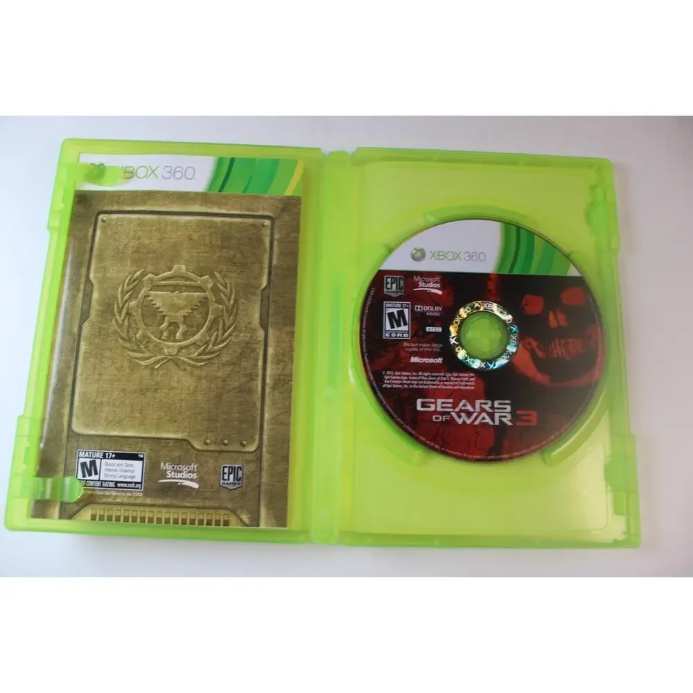 Gears of War 3 (Microsoft Xbox 360, 2011) Authentic, Tested/Works